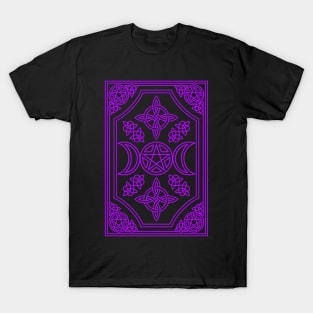 Triple Moon Goddess Tapestry in Purple T-Shirt